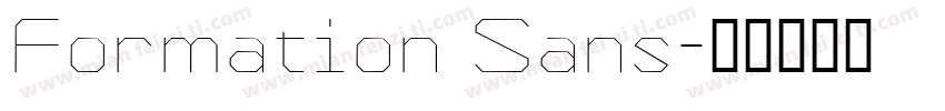 Formation Sans字体转换